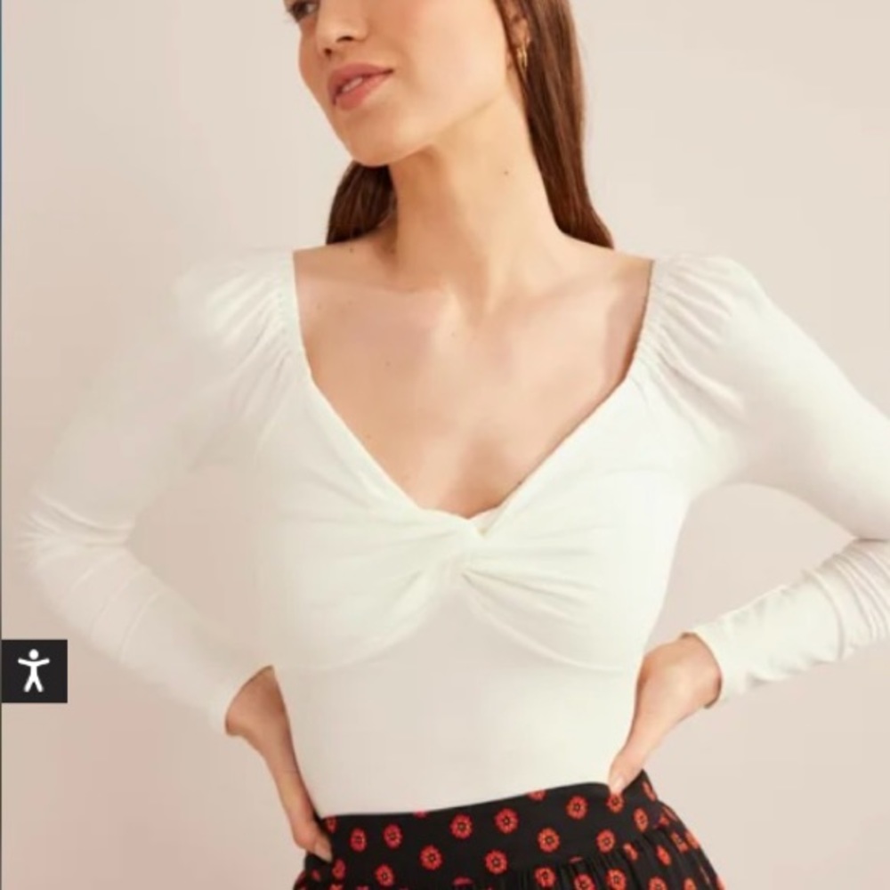 NWT Boden Sweatheart Top
